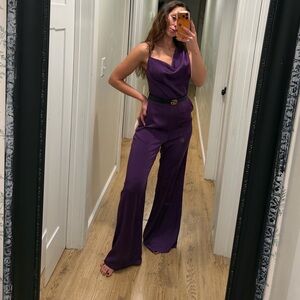 Elegant Purple Jumpsuit Milk & Honey size S
